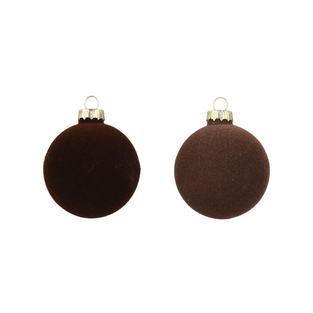 SFERA VETRO FLOCCATO D.10 BROWN